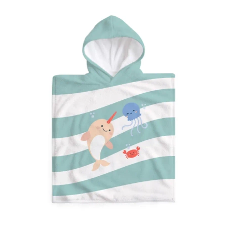 Bawełniane poncho - Swim - 65x65cm