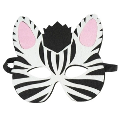 Filcowa maska zwierzątka - zebra - Arpex
