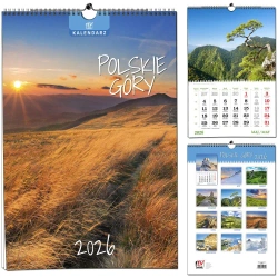 Kalendarz 2026 B3 13 planszowy Polskie Góry - EV-Corp