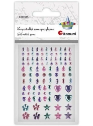 Kryształki samoprzylepne Łezki mix 100szt - Titanum