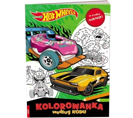 Mattel Hot Wheels. Kolorowanka według kodu - praca zbiorowa