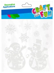 Naklejki Na SzybĘ BoŻe Narodzenie BaŁwanki Craft with Fun 501425