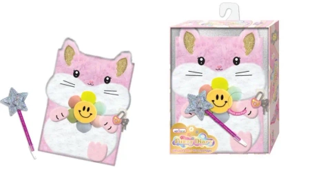 Futrzany pamiętnik z długopisem Królik