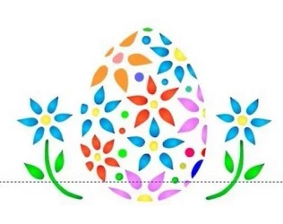 Szablon zmywalny wielkanocny 12x15cm - Galeria Hobby