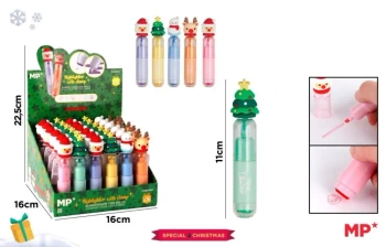 Zakreślacz ze stempelkiem - świąteczny (36szt) - MP Main Paper