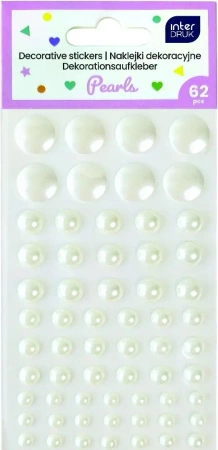 Naklejki dekoracyjne 62szt Pearls - INTERDRUK