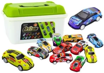 Zestaw resoraków w walizce 50szt - Leantoys