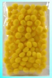 Pompony żółte 10mm100szt - Galeria Hobby