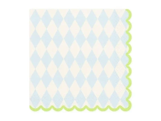 Serwetki romby 33x33cm 20szt - PartyDeco