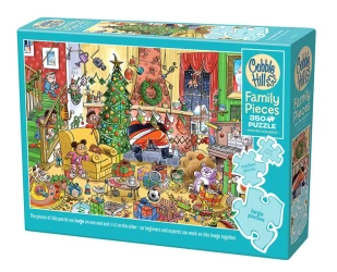 Puzzle 350 Jak złapać Świętego Mikołaja? - Cobble Hill
