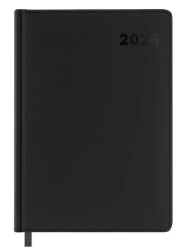 Kalendarz książkowy 2026 A5 czarny EASY - Easy Stationery