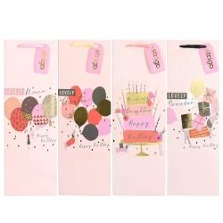 Torba prezentowa Party 12x36x9cm mix STRIGO