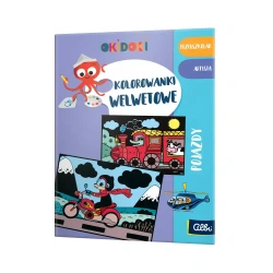 Kolorowanki welwetowe. Pojazdy 3+ . Okidoki - praca zbiorowa