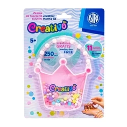 Zestaw koralików Korona 250szt + 2m gumek ASTRA - ASTRA papiernicze