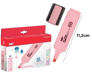Zakreślacz pastelowy różowy (12szt) - MP Main Paper