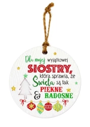 Zawieszka ceramiczna Boże Narodzenie - Kukartka