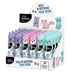 Klej w sztyfcie z figurkę 15g (24szt) KIDEA - DERFORM