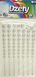 Dżety samoprzylepne srebrne - 133 sztuki - Brewis