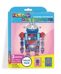 Dotz By Number Robot Games - Diamond Dotz