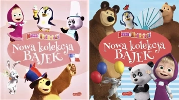 Pakiet Masza i Niedźwiedź Nowa kolekcja bajek 2 części Zestaw książeczek - praca zbiorowa