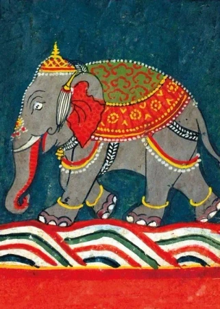 Karnet B6 z kopertą Caparisoned Elephant - Museums & Galleries