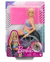 Lalka Barbie Fashionistas Na wózku strój w kratkę - Mattel
