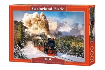 Puzzle 1000 Kolej parowa CASTOR - Castorland