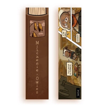 Zakładka kartonowa - Milczenie owies - Molom