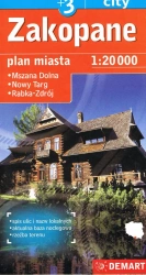Nowy targ/zakopane plus 3 - plan miasta demart 1:20000 - opracowanie zbiorowe