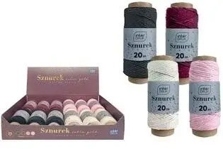 Sznurek na spulce 20m Satin Gold (12szt) - INTERDRUK