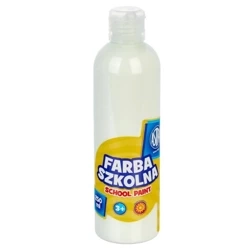 Farba szkolna naturalna tempera Astra 250 ml biała - ASTRA art-pap
