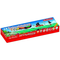Farby plakatowe szkolne 14 kolorów x 20ml - HERLITZ