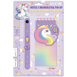 Notes z bransoletką pin-up kucyk - DERFORM