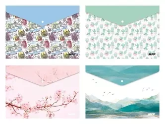 Teczka kopertowa na zatrzask M A4 PP dziecięcy mix - MFP