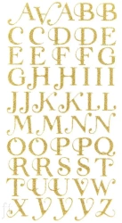 Naklejki brokatowe alfabet 50szt - Dalprint