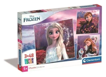 Puzzle 3x48 Super Kolor Frozen - Clementoni