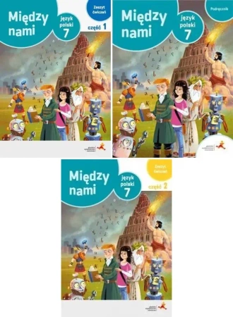 Między nami klasa 7 polski Podręcznik + zeszyty ćwiczeń wersja A 1+ 2 GWO - Agnieszka Łuczak, Anna Murdzek