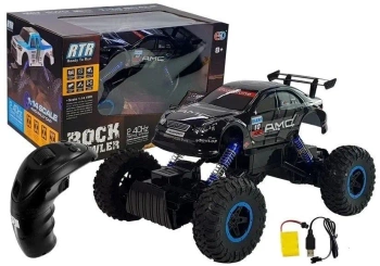 Auto Offroad R/C 1:14 niebieskie - Leantoys