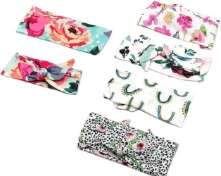 Opaska materiałowa na włosy 2szt - ADAR