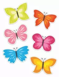 Dekoracje okienne - Motyle 01 6szt - LearnHow