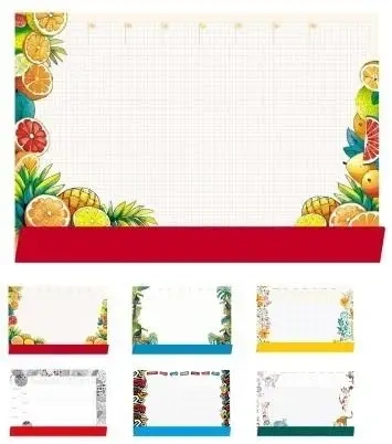 Podkład na biurko notes B3 - owoce - Tetis