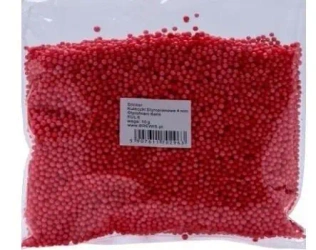 Styropianowe kulki 4mm czerwone 10g - Brewis
