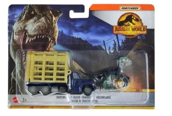 Matchbox Jurassic World Transporter z Terizinozaur - Mattel