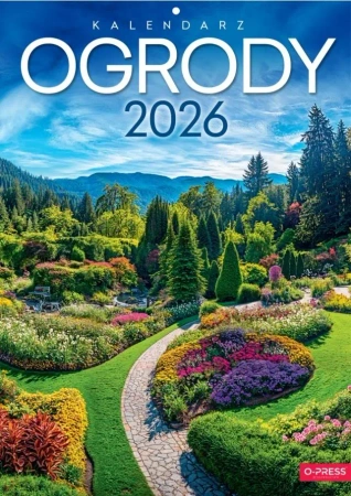 Kalendarz 2026 A4 Wieloplanszowy Ogrody - O-press