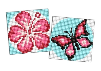 Diamentowa mozaika Kids naklejka - Kolor różowy - Ideyka