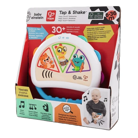 HAPE BABY EINSTEIN Magiczny Dotykowy Tamburyn 800916 - Hape PAP