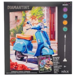 Diamentowa mozaika Motocykl Retro - Alba Moli