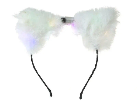 Opaska świecąca z uszami pluszowymi - ADAR