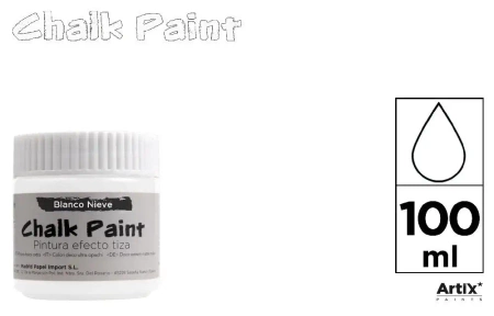 Farba kredowa 100ml biała (6szt) - Artix