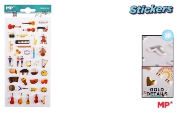Naklejki 3D instrumenty - MP Main Paper